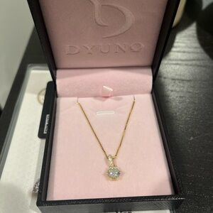 1ct Moissanite Gold Necklace